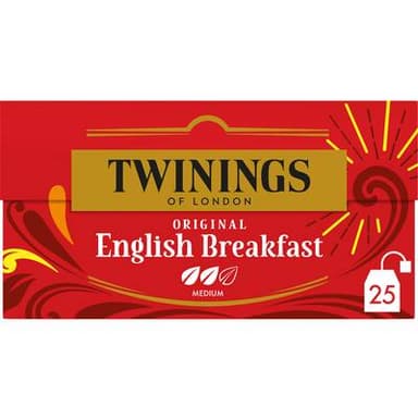 Twinings Thé original English Breakfast, 25 sachets