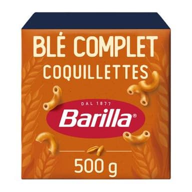 Barilla Integrale Pâtes Coquillettes au Blé Complet, 500g
