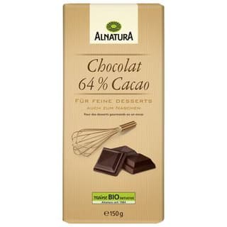 Alnatura Chocolat dessert 64% Cacao bio, 150g