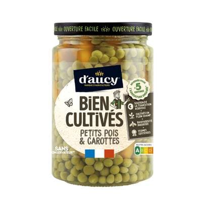 D'aucy Petits Pois Carottes Bien Cultivés, 250g