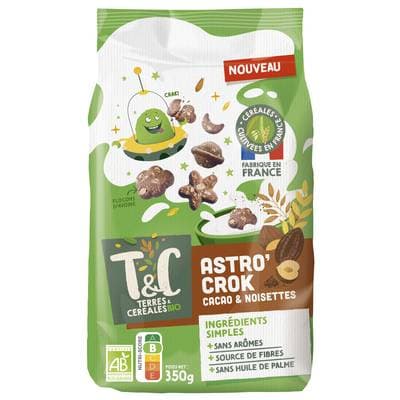 Terres et Céréales Bio Céréales Astro'Crok Cacao Noisettes bio, 350g