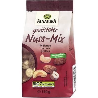 Alnatura Mélange de Noix Grillées non Salées Bio, 150g