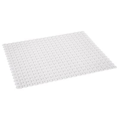 Eda Tapis d'évier plastique blanc, 41x31 cm