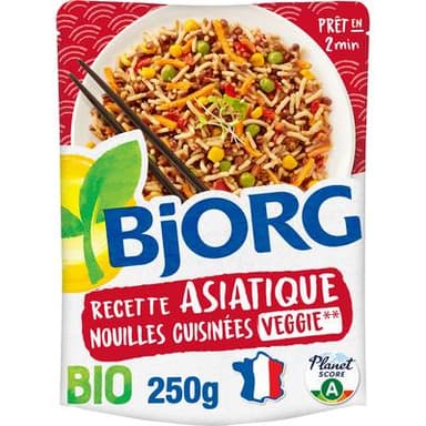 Bjorg Veggie Nouilles Asiatiques Veggie Bio, 250g