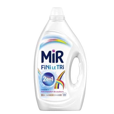 Mir Lessive liquide couleur fini le tri, 1,94L