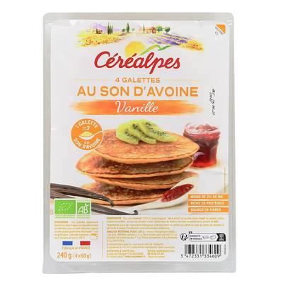 Céréalpes - Galettes au Son d'Avoine Vanille, Bio