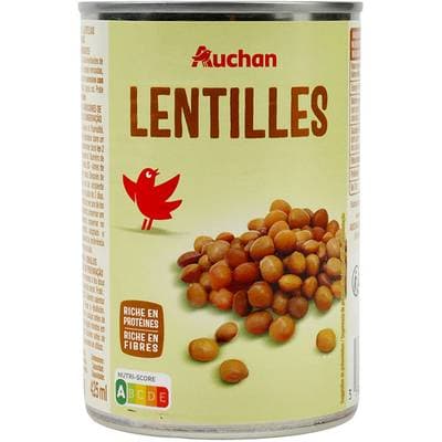 Auchan Lentilles Préparées, 265g