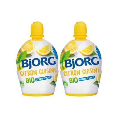 Bjorg Jus de Citron de Sicile bio, Lot de 2x20cl