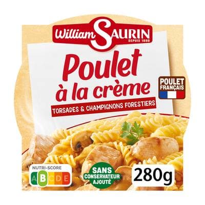 William Saurin Poulet à la Crème Torsades et Champignons Forestiers, 280g
