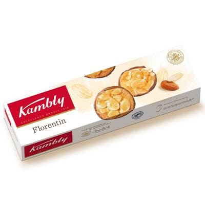 Kambly Florantin rond avec une couche de chocolat 100g, 100g