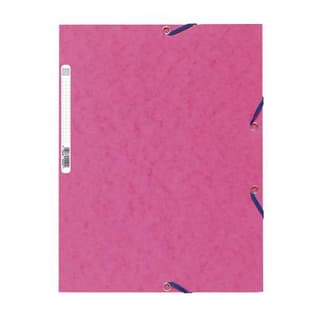 Exacompta Chemise plate à élastique 24 x 32 cm rose fuschia, 1  chemise