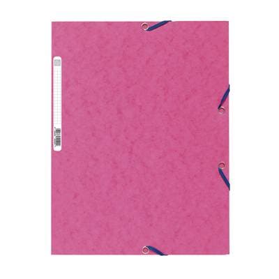 Exacompta Chemise plate à élastique 24 x 32 cm rose fuschia, 1  chemise