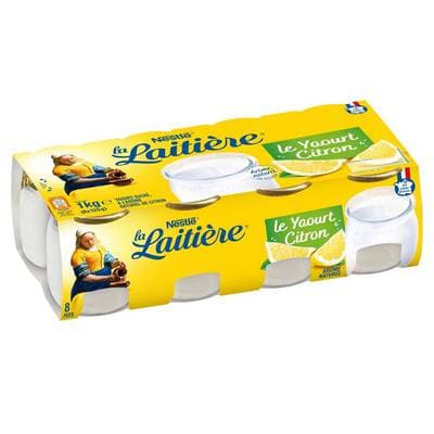 La laitière Yaourt citron, 8x125g