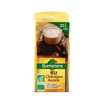 Bonneterre Boisson riz châtaigne avoine bio, 20cl