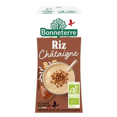 Bonneterre Boisson riz châtaigne avoine bio, 20cl