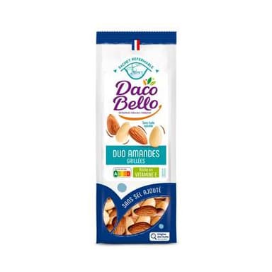 Daco Bello Duo d'Amandes Grillées Sans Sel et Huile Ajoutés, 175g