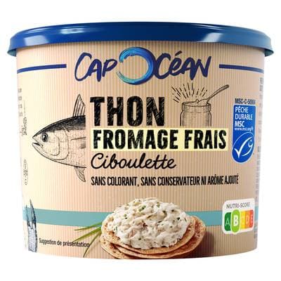 Cap Ocean Thon Fromage Frais et Ciboulette, 150g
