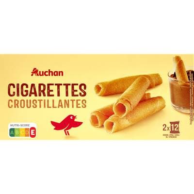 Auchan Cigarettes gourmandes sachets fraîcheur, 180g