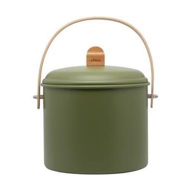Pebbly Seau à compost d'intérieur en acier, 7L