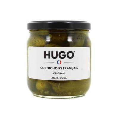 Hugo Cornichons Français aigre-doux, 390g