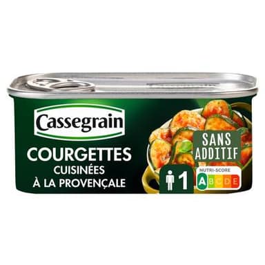 Cassegrain Courgettes cuisinées à la provençale, 185g