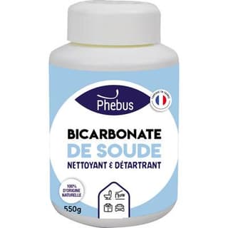Phébus Bicarbonate de soude nettoyant et détartrant, 550g