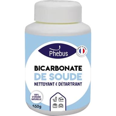 Phébus Bicarbonate de soude nettoyant et détartrant, 550g