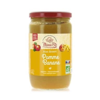 Mamie Bio Purée de pomme banane bio, 680g