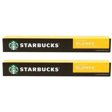 Starbucks by Nespresso Café blonde espresso roast intensité 6, Lot de 2x10 capsules