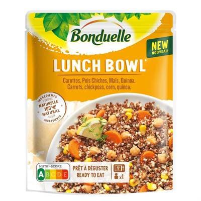 Bonduelle Lunch Bowl - Carottes, Pois Chiches, Maïs et Quinoa, 250g