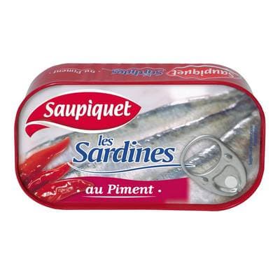 Saupiquet Sardines Entières au Piment, 120g