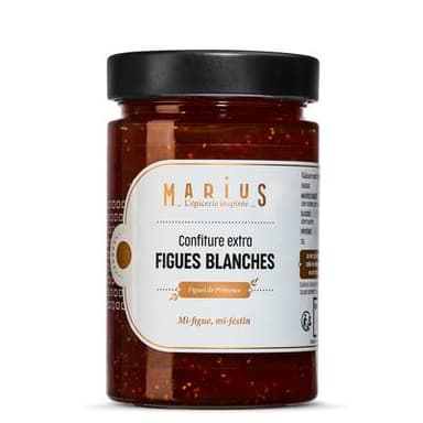 Marius, L'Épicerie Inspirée Confiture Extra de figues blanches, 375g
