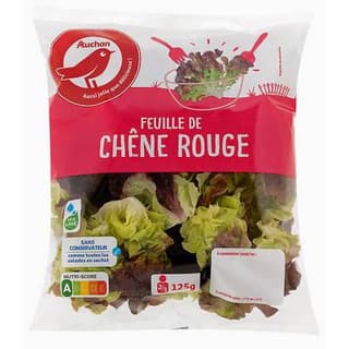 Auchan Feuille de Chêne Rouge, 125g