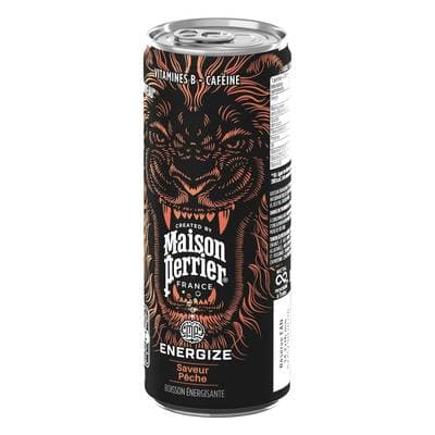 Maison Perrier Boisson énergisante saveur Pêche, 25cl