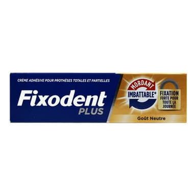 Fixodent Crème Adhésive pour Prothèses Mordant Imbattable, 40g