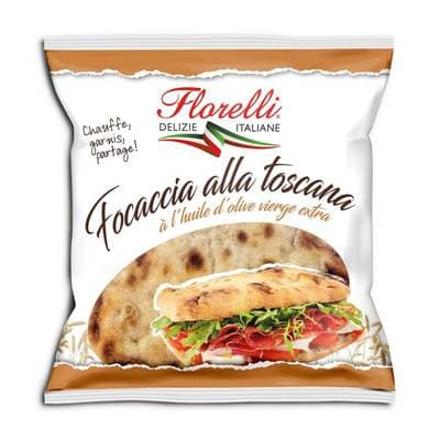Florelli Pain Focaccia Toscana à garnir, 250g