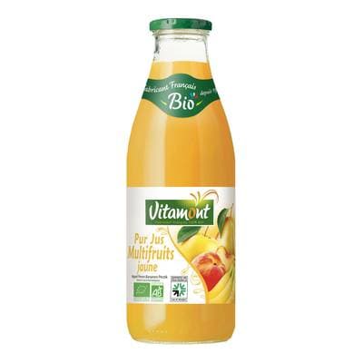 Vitamont Pur Jus Multifruits jaune bio, 1L