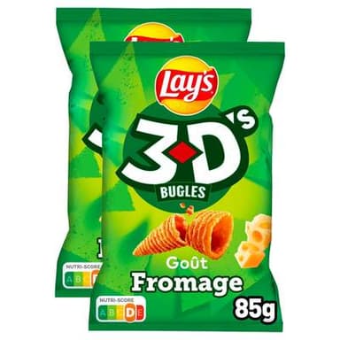 Lay's 3 D'S Fromage, Lot de 2x85g
