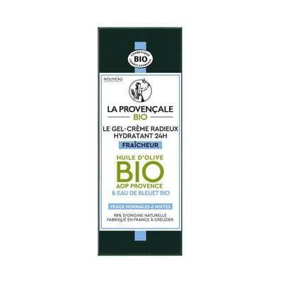 La Provencale BIO Gel-Crème Visage Gel-Crème Hydratant Bio 24h Fraîcheur Radieux, 50ml