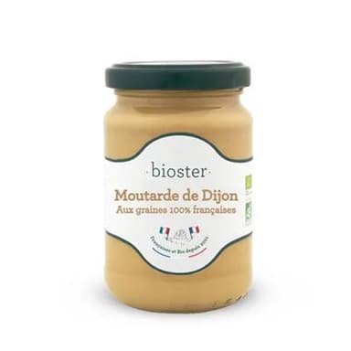 Bioster Moutarde de Dijon bio aux graines françaises, 200g