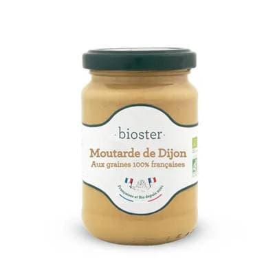 Bioster Moutarde de Dijon bio aux graines françaises, 200g
