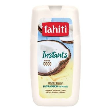 Tahiti Huile de douche Hydratation Préservée Parfum Coco, 250ml