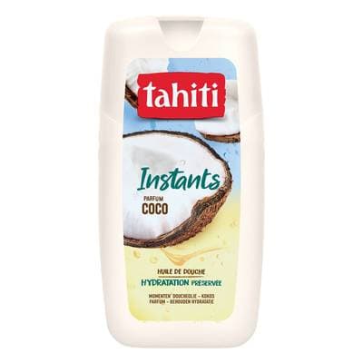 Tahiti Huile de douche Hydratation Préservée Parfum Coco, 250ml