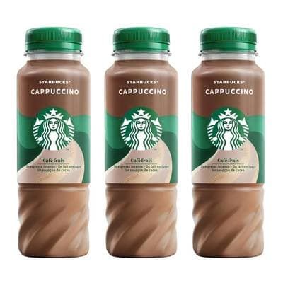 Starbucks Cappuccino - café frais, Lot de 3x220ml