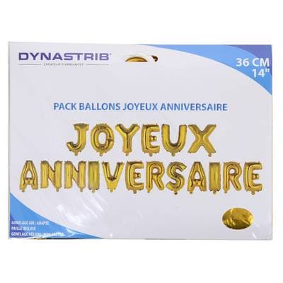Dyna Party Pack ballon Joyeux anniversaire, 36 cm