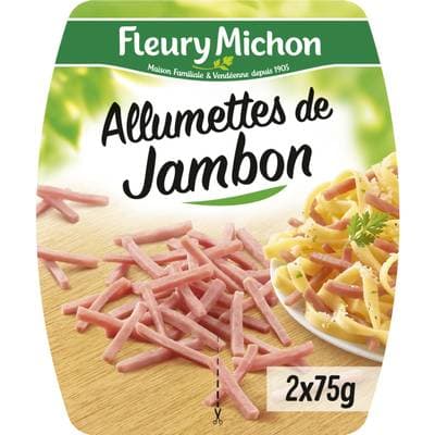 Fleury Michon Allumettes de Jambon Cuit, 2x75g