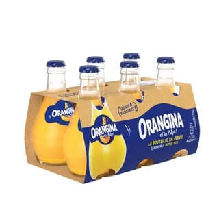 Orangina Boisson gazeuse à l'orange bouteille verre, 6x25cl