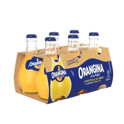 Orangina Boisson gazeuse à l'orange bouteille verre, 6x25cl