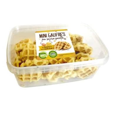 Lightbody Mini gaufres au sucre perlé au beurre et aux œufs frais, 200g