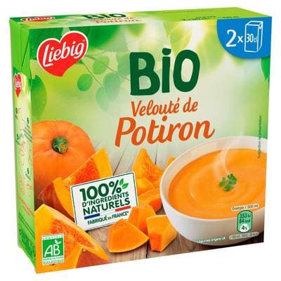 Liebig Soupe velouté de potiron Bio, 2x30cl